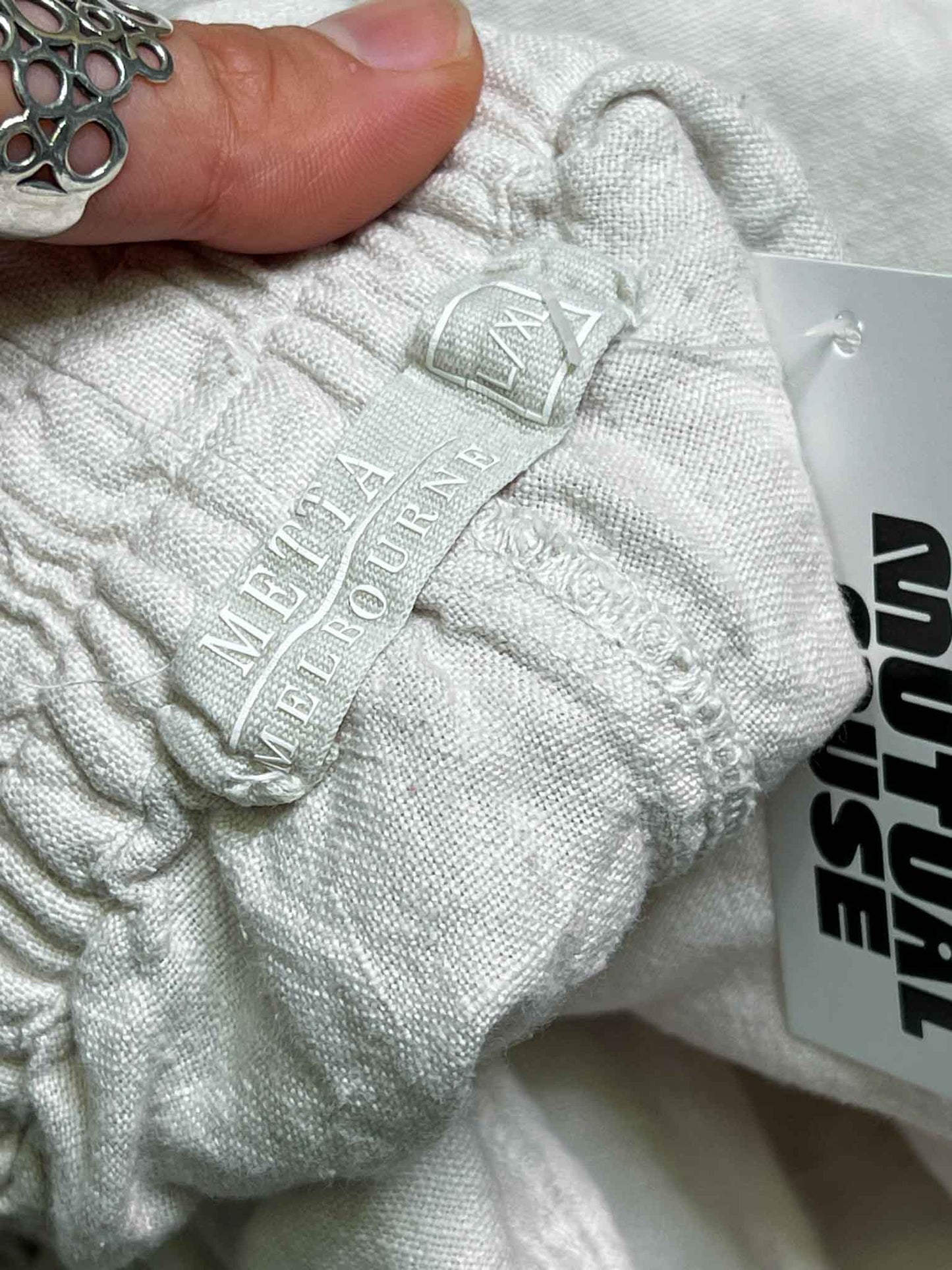 Size L/XL | Metta Melbourne Oat Linen Pants