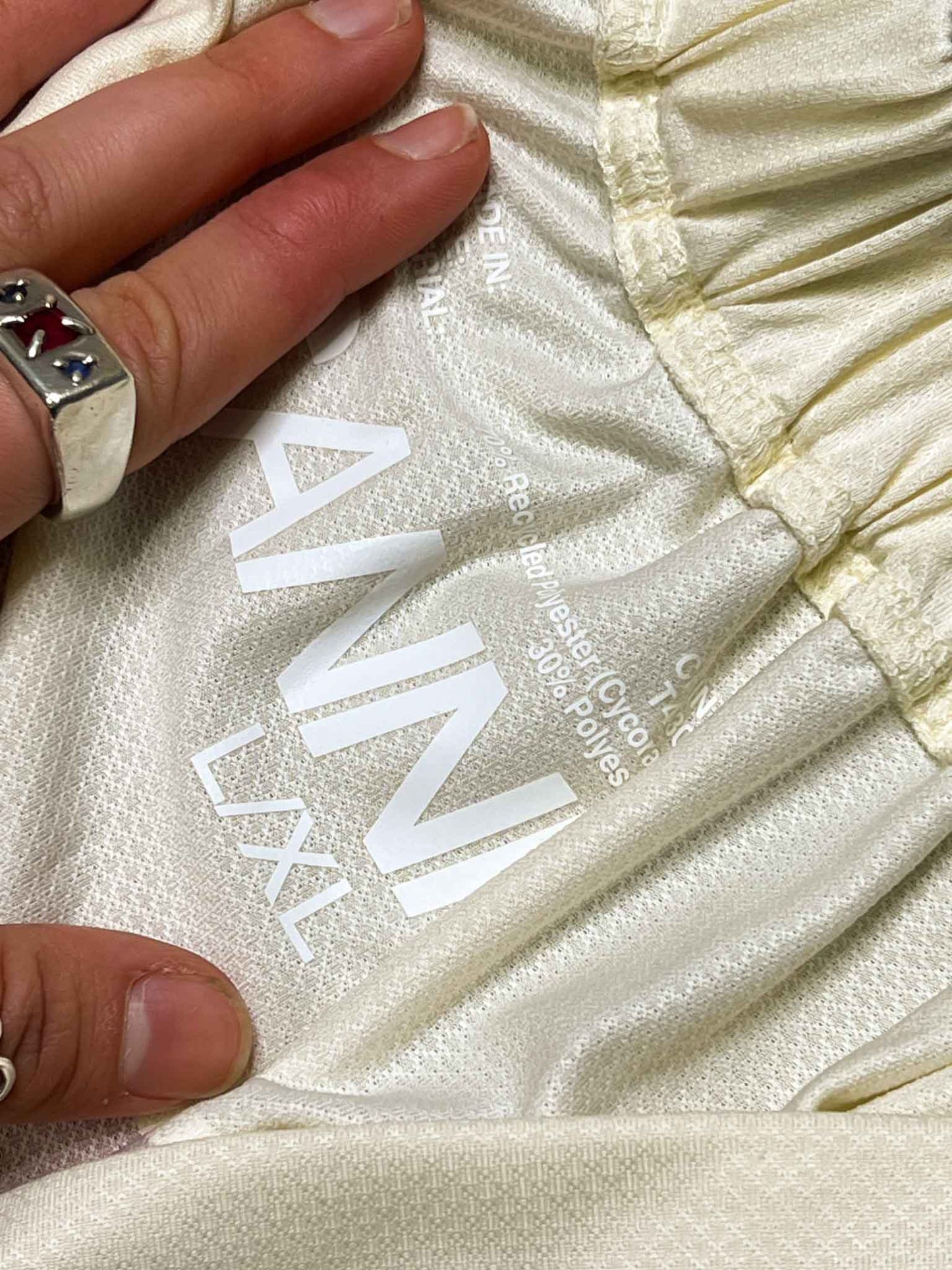 Size L/XL | Ganni Ivory League Oversized Mini Dress NWT