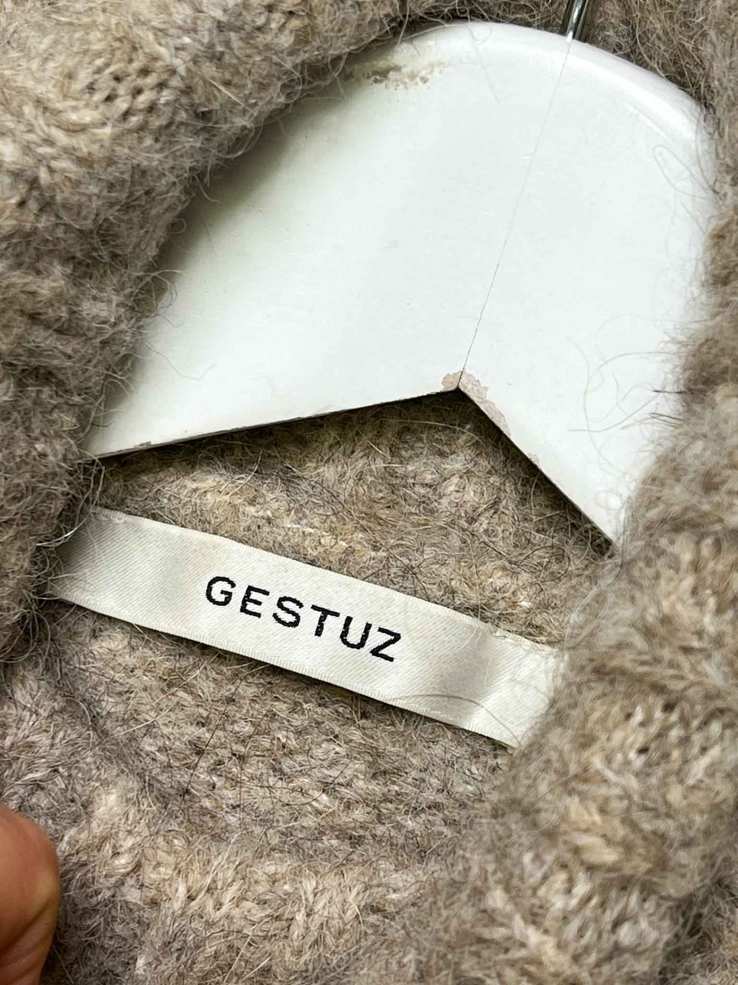 Size M | Gestuz Brown Alpaca Blend Turtle-neck Jumper