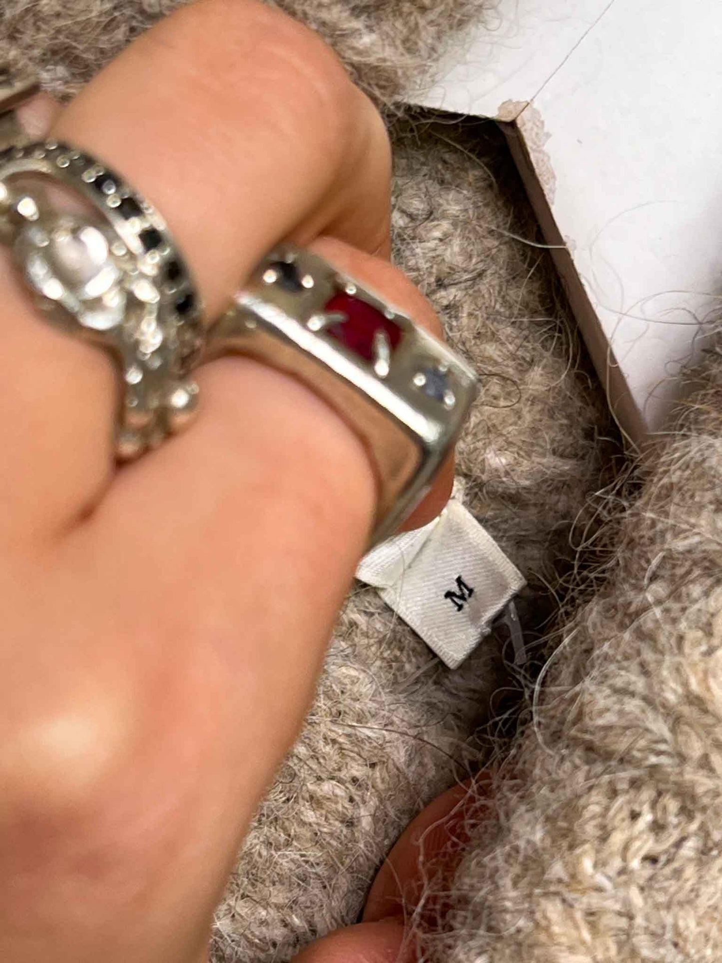 Size M | Gestuz Brown Alpaca Blend Turtle-neck Jumper
