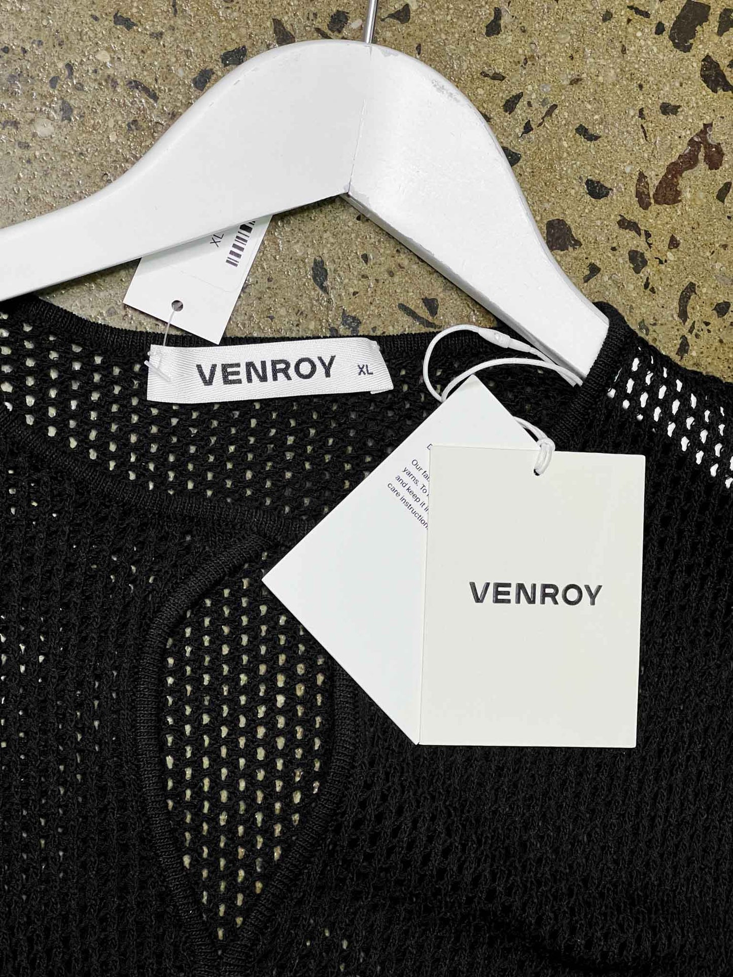 Size XL | Venroy Crochet Knit Cutout Dress NWT