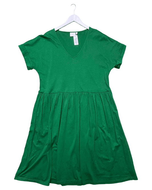 Size 16 | Elk Organic Cotton V-Neck Smock Dress