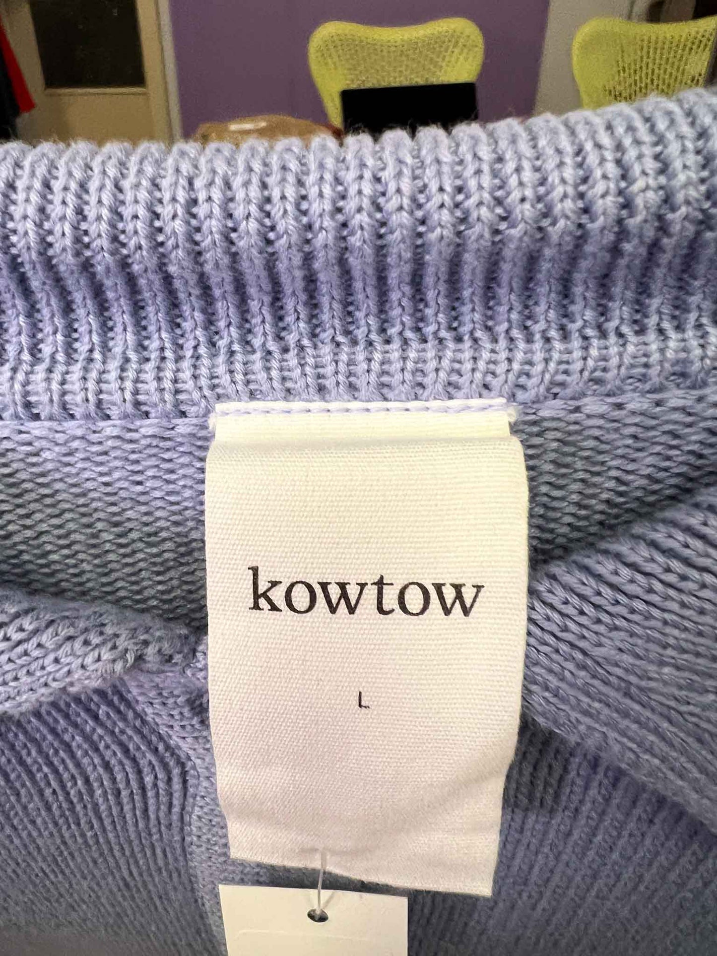 Size L | Kowtow Button Down Collared Cardigan
