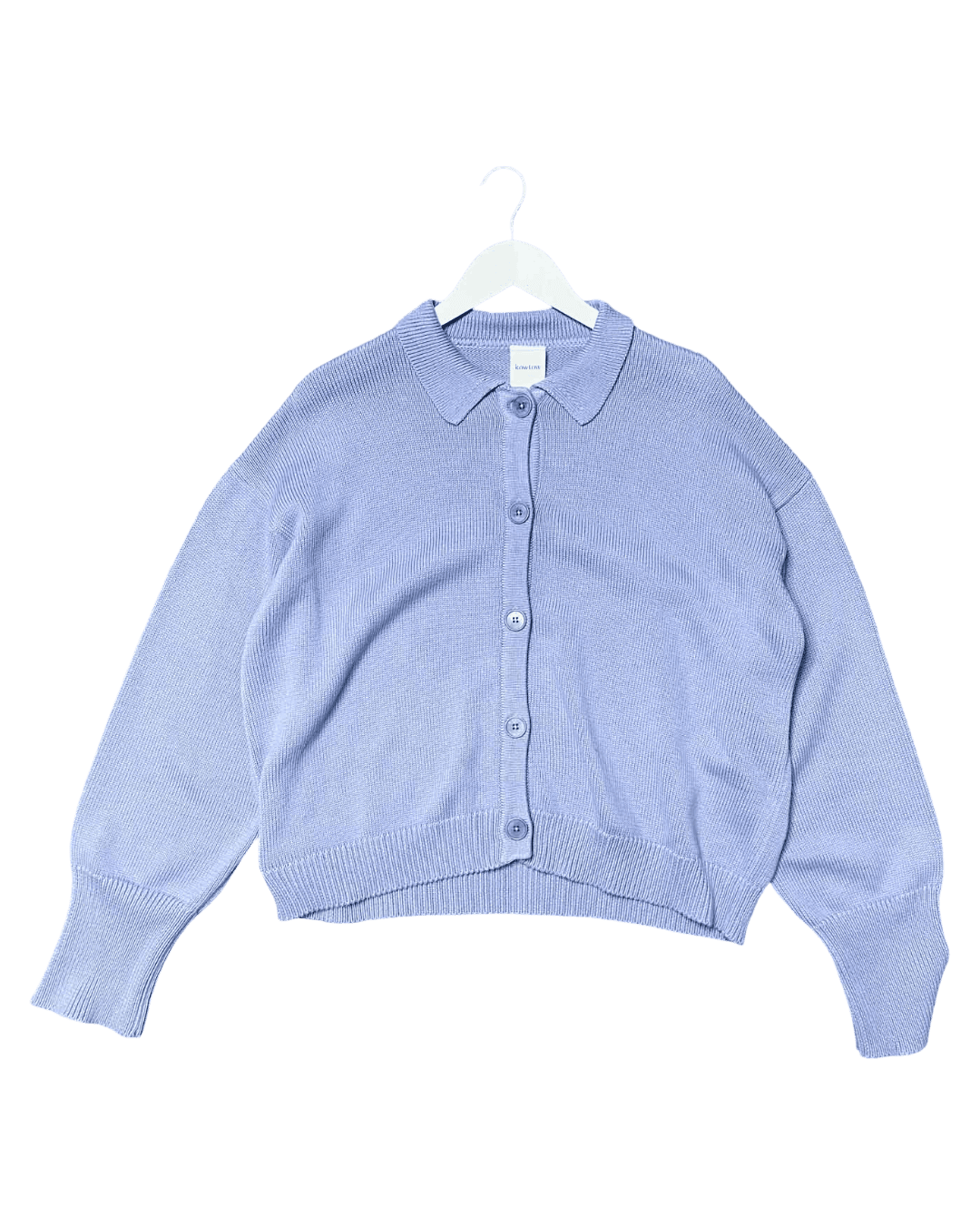 Size L | Kowtow Button Down Collared Cardigan