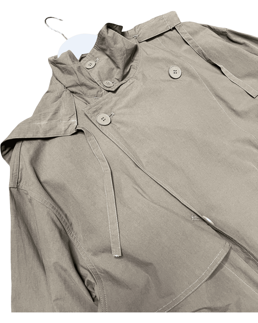 Size L | An Action A Day Swishy Nylon Trench Coat