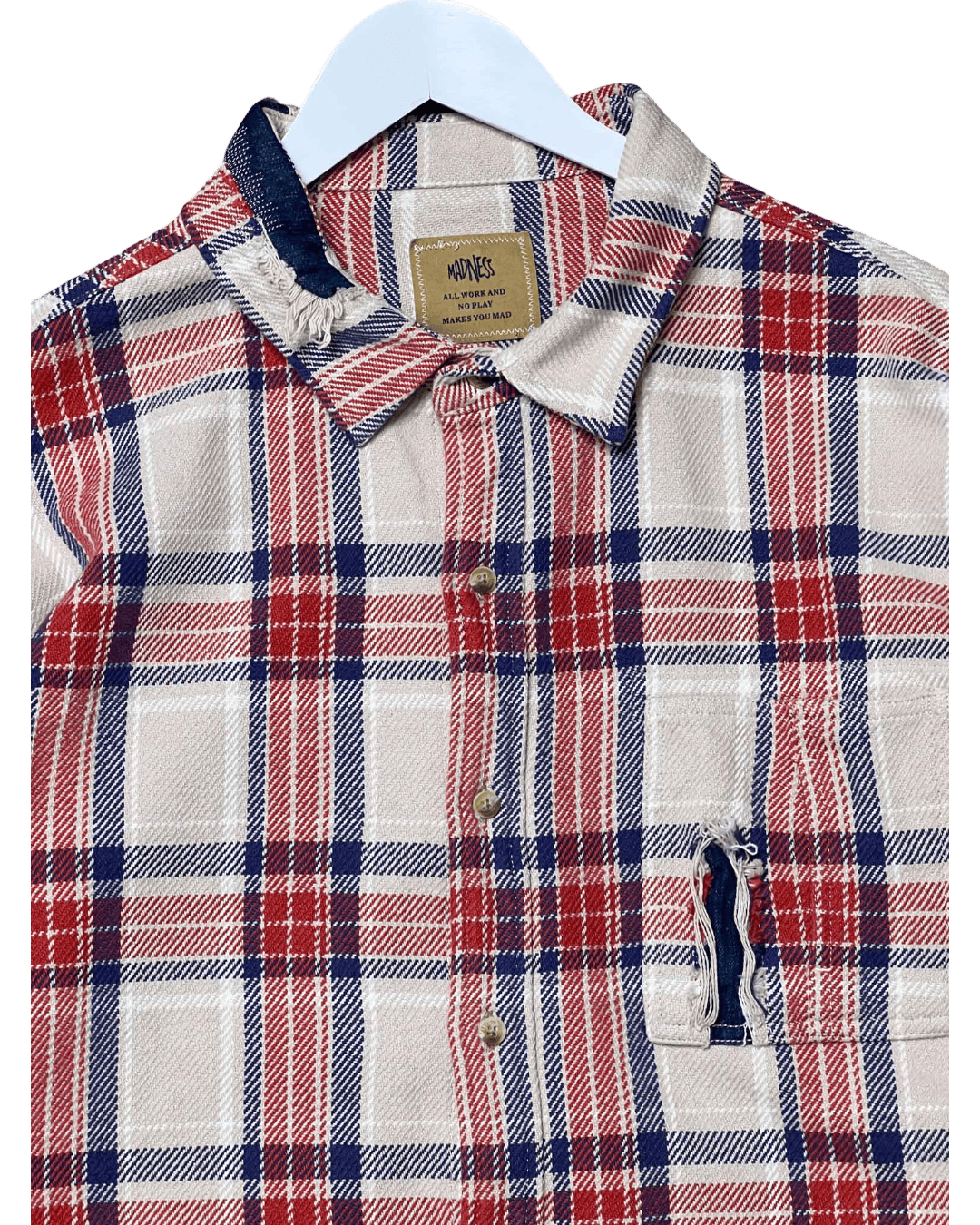 Size L | Madness Thick Cotton Check Shirt