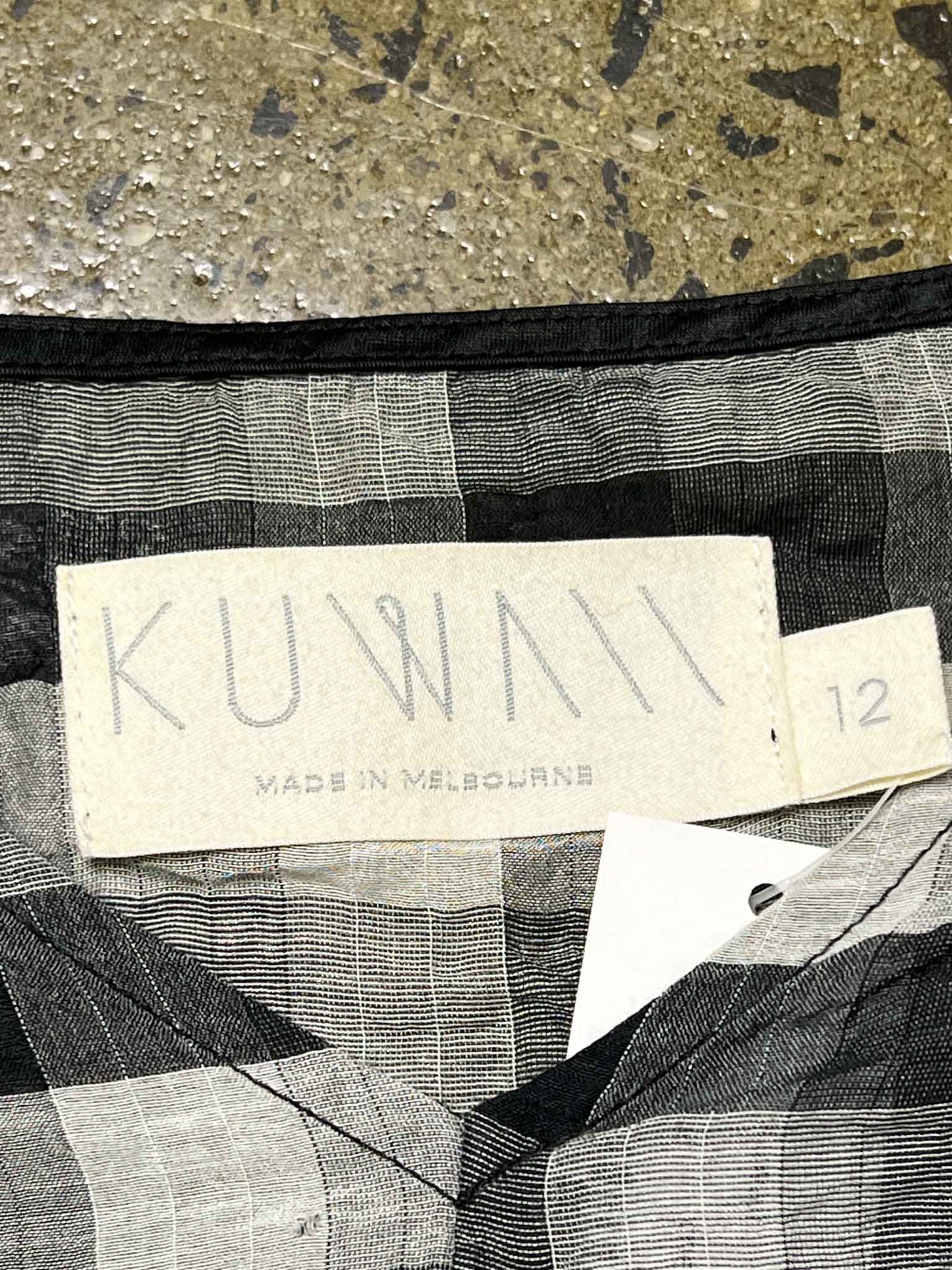 Size 12 | Kuwaii Check Cropped Top
