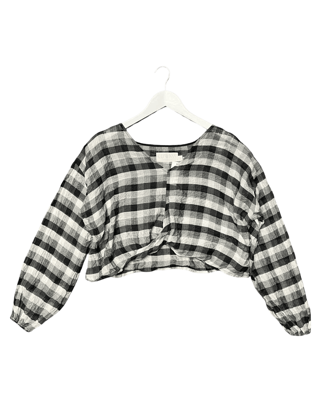 Size 12 | Kuwaii Check Cropped Top