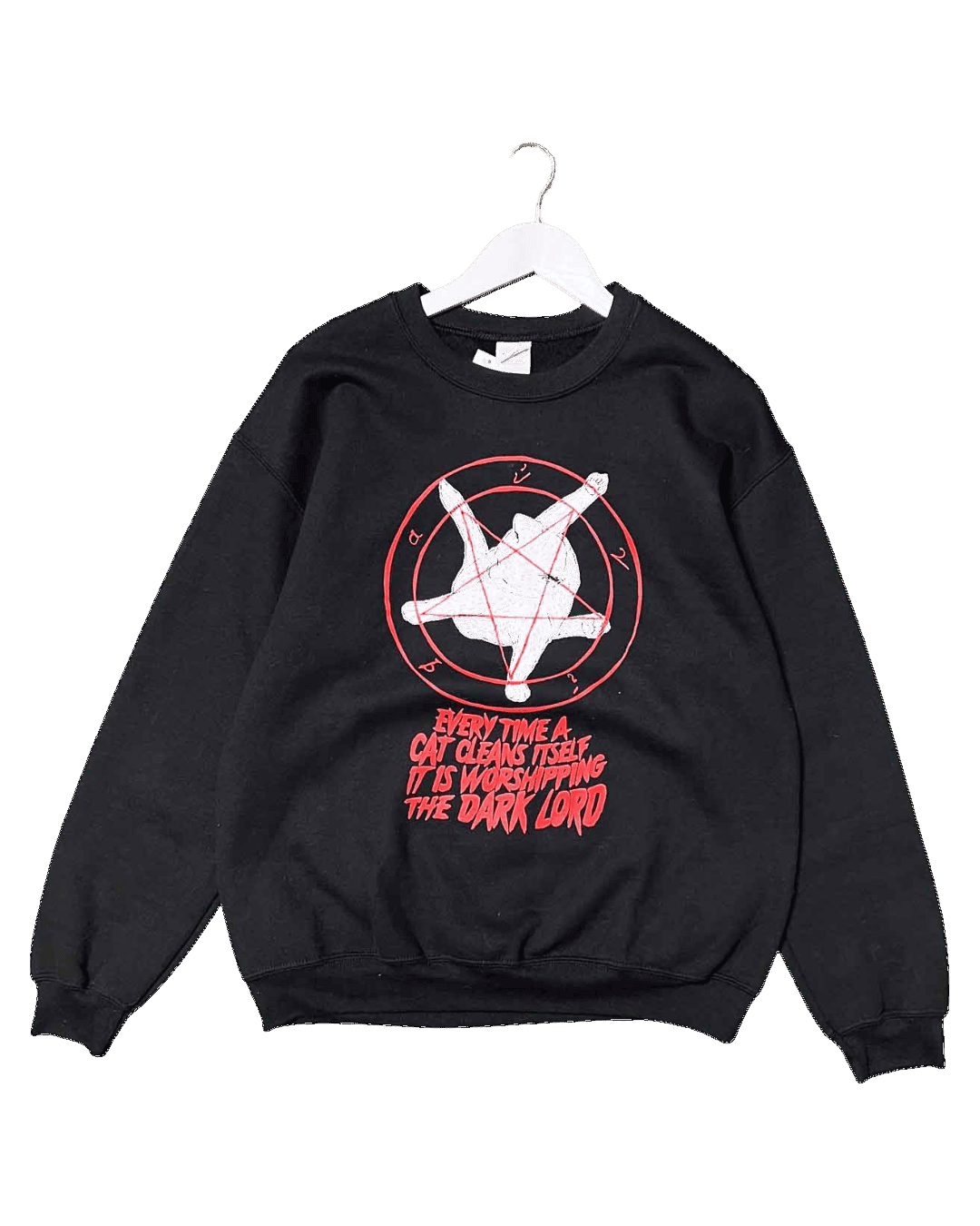 Size M | Gildan Cat Worship Jumper
