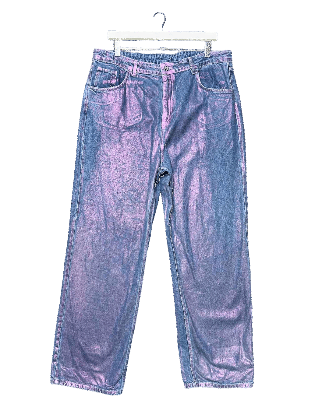 Jeans 40 (18) | Lazy Oaf Paint It Pink Distressed Glitter Jeans