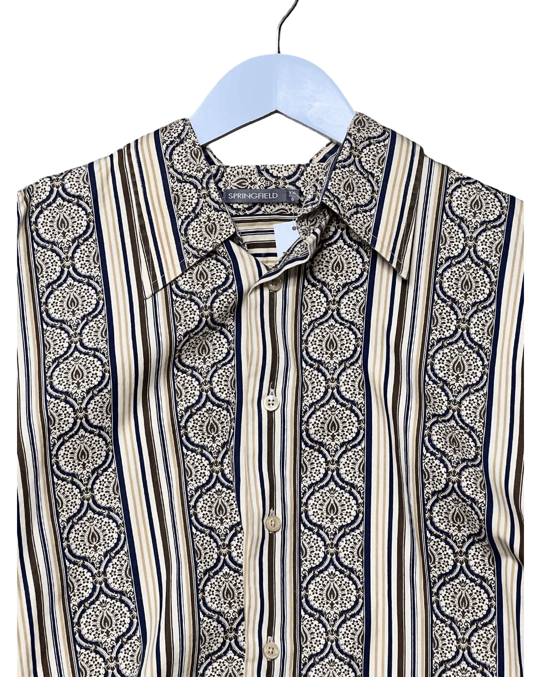 Size XXL | Springfield Paisley Striped Shirt