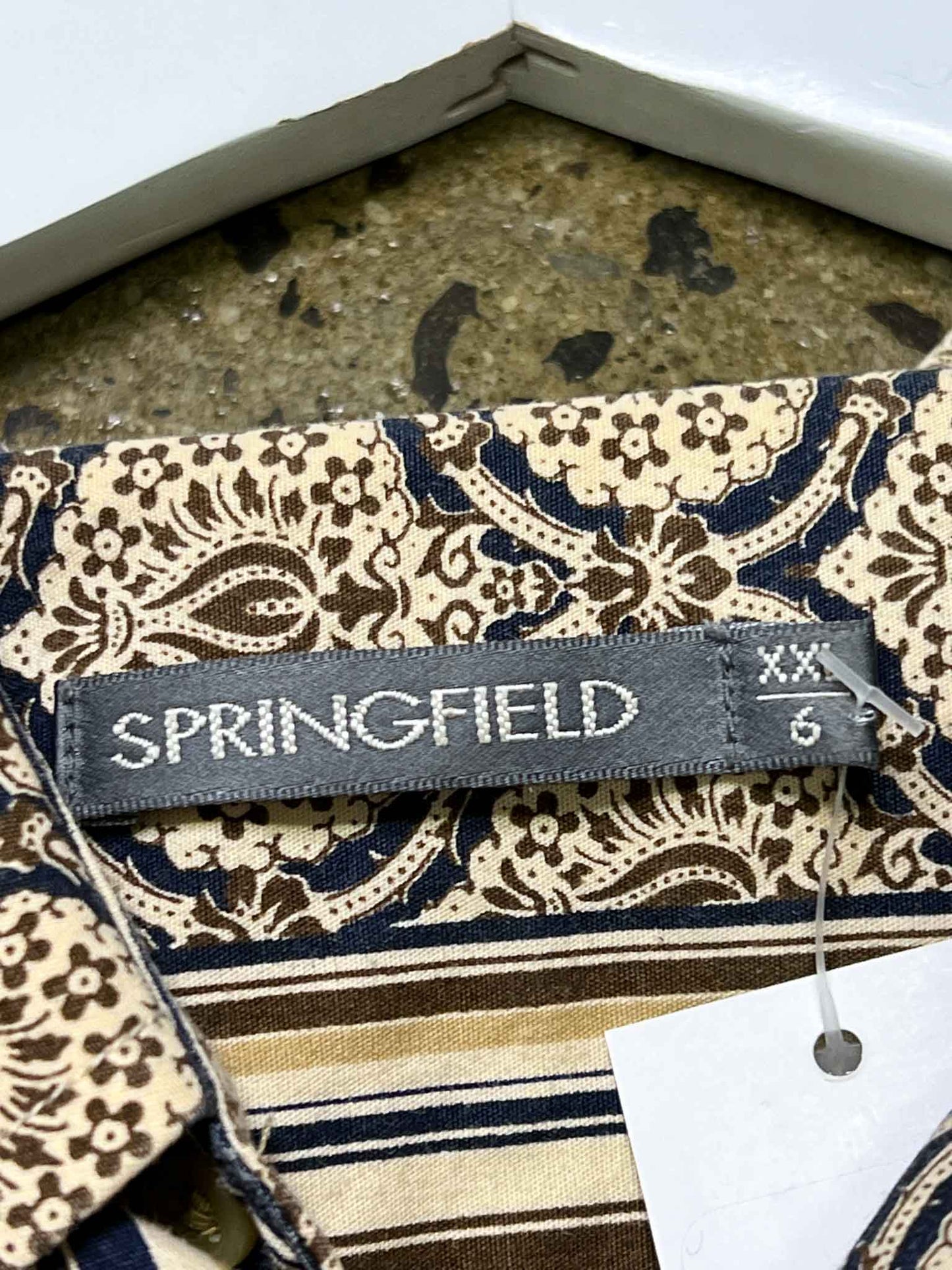 Size XXL | Springfield Paisley Striped Shirt