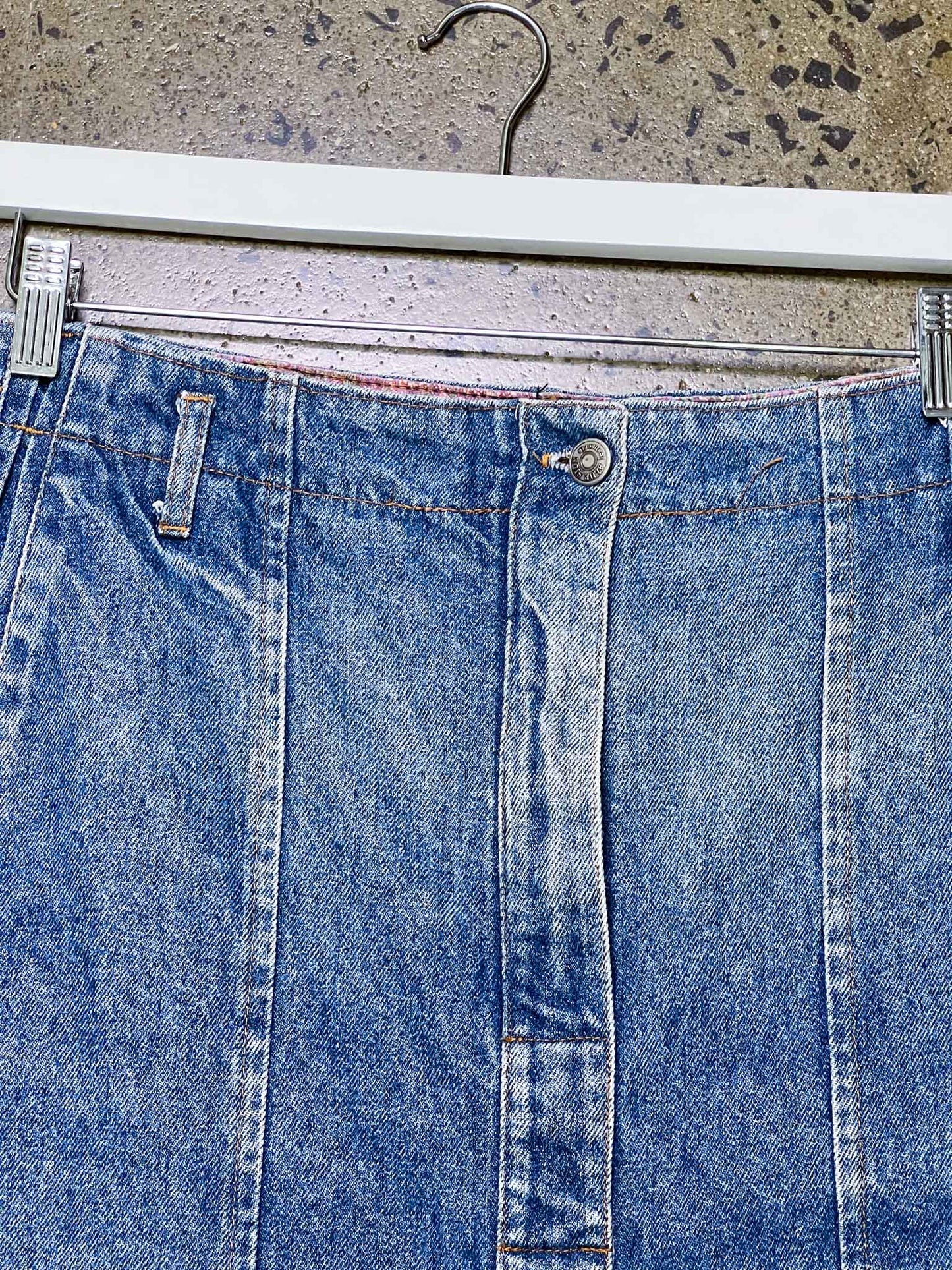 Size XXL (37) | Blue Side 90s Vintage Denim Skirt