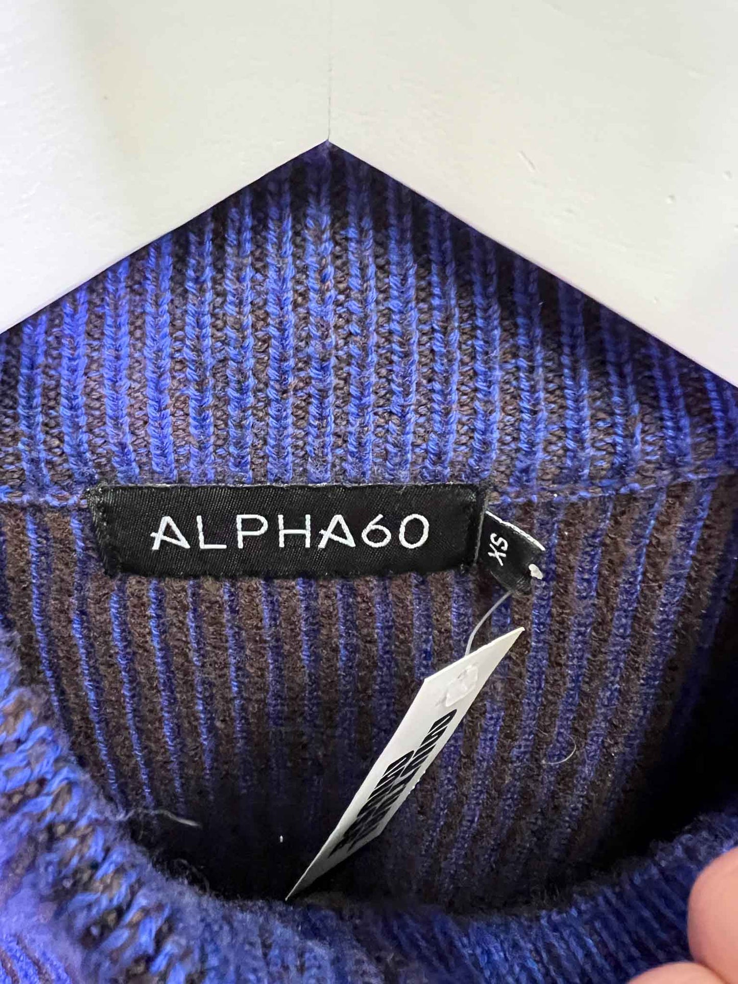 Size XS | Alpha60 Zip-up Ribbed Jumper