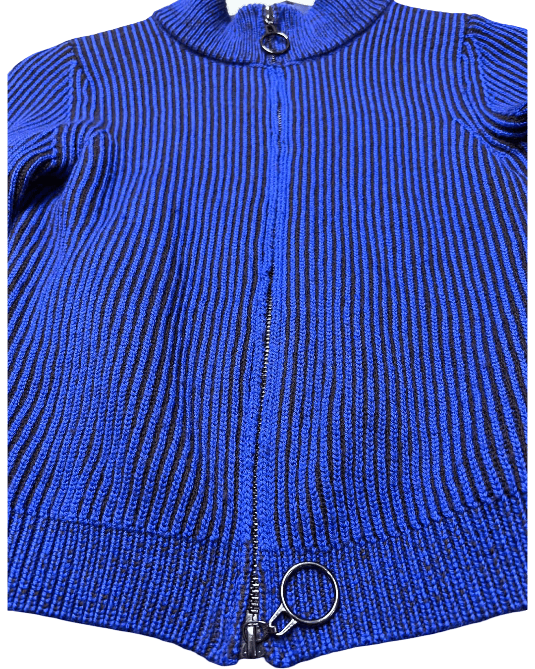 Size XS | Alpha60 Zip-up Ribbed Jumper