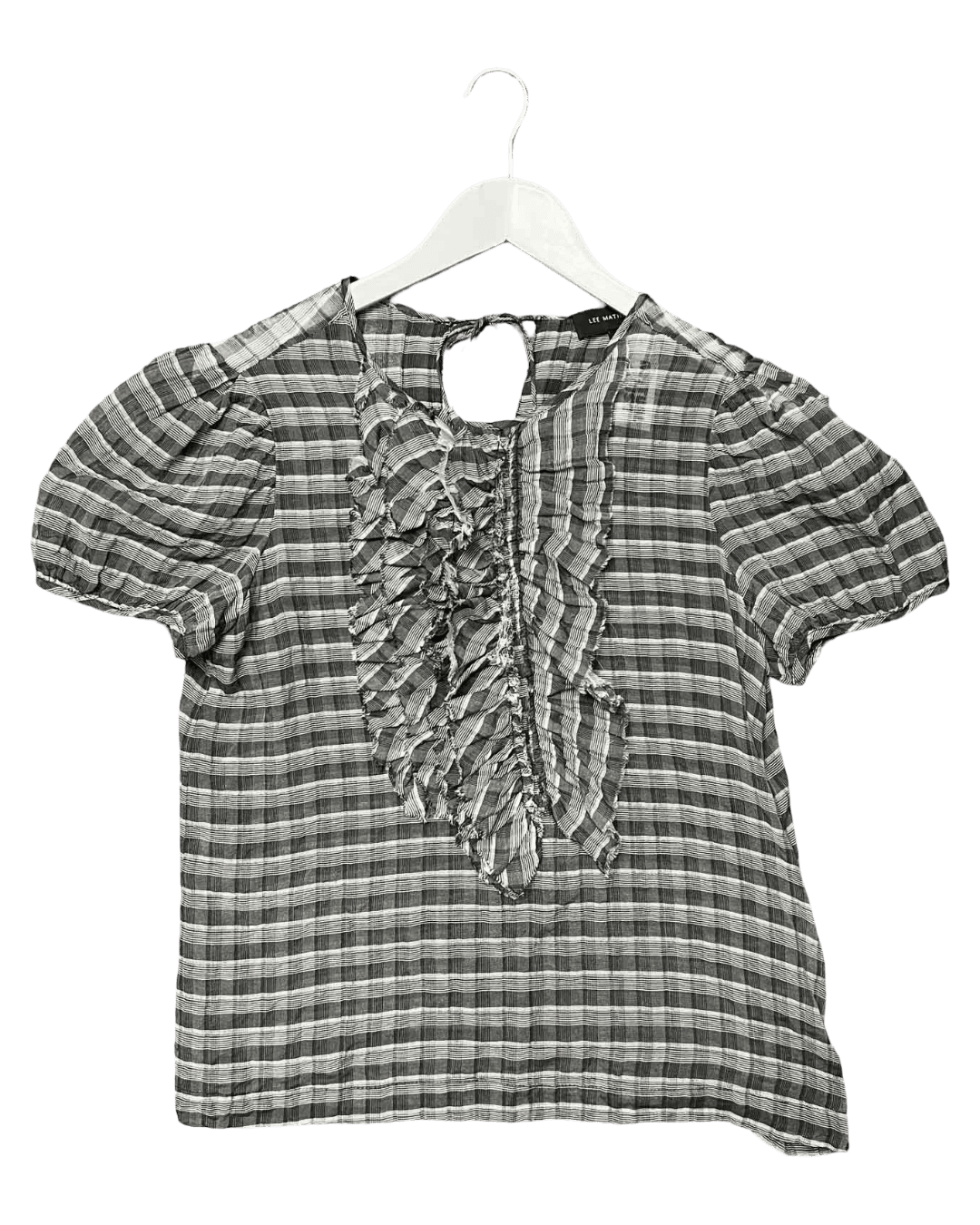 Size 1 (8) | Lee Mathews Silk Ruffled Top