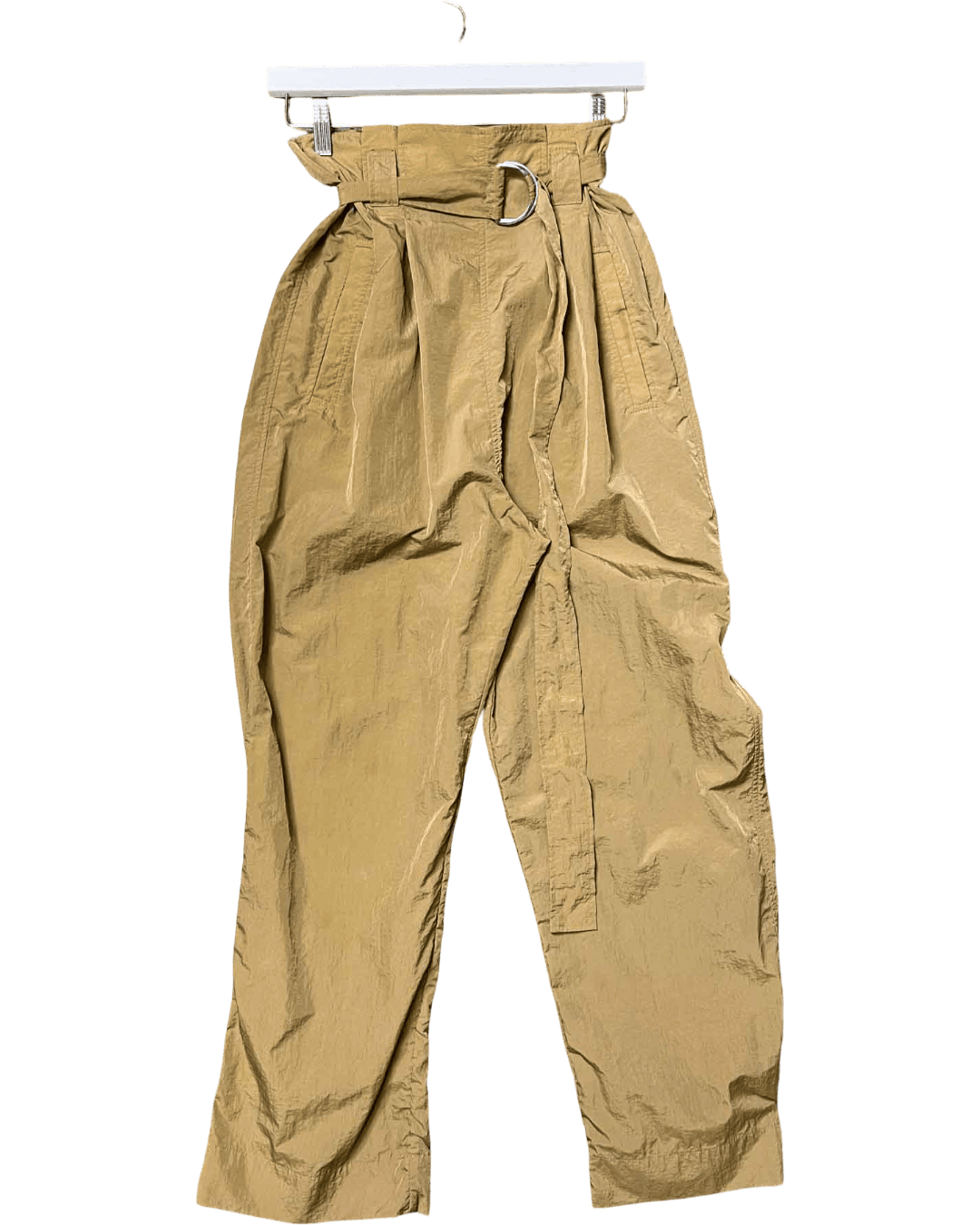 Size 38 (10) | Ganni Paperbag Nylon Pants
