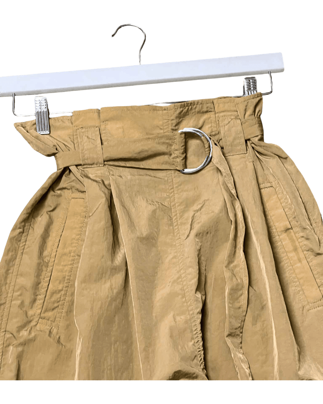 Size 38 (10) | Ganni Paperbag Nylon Pants
