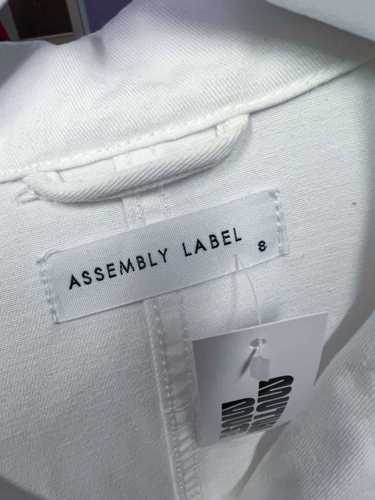 Size 8 | Assembly Label White Overalls
