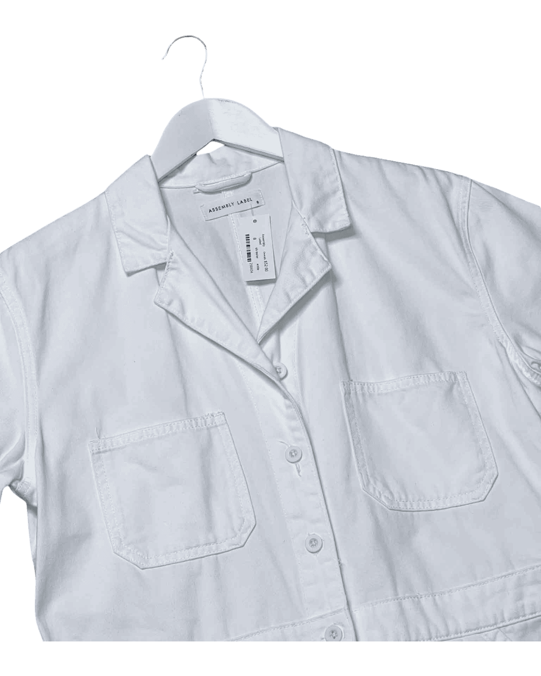 Size 8 | Assembly Label White Overalls