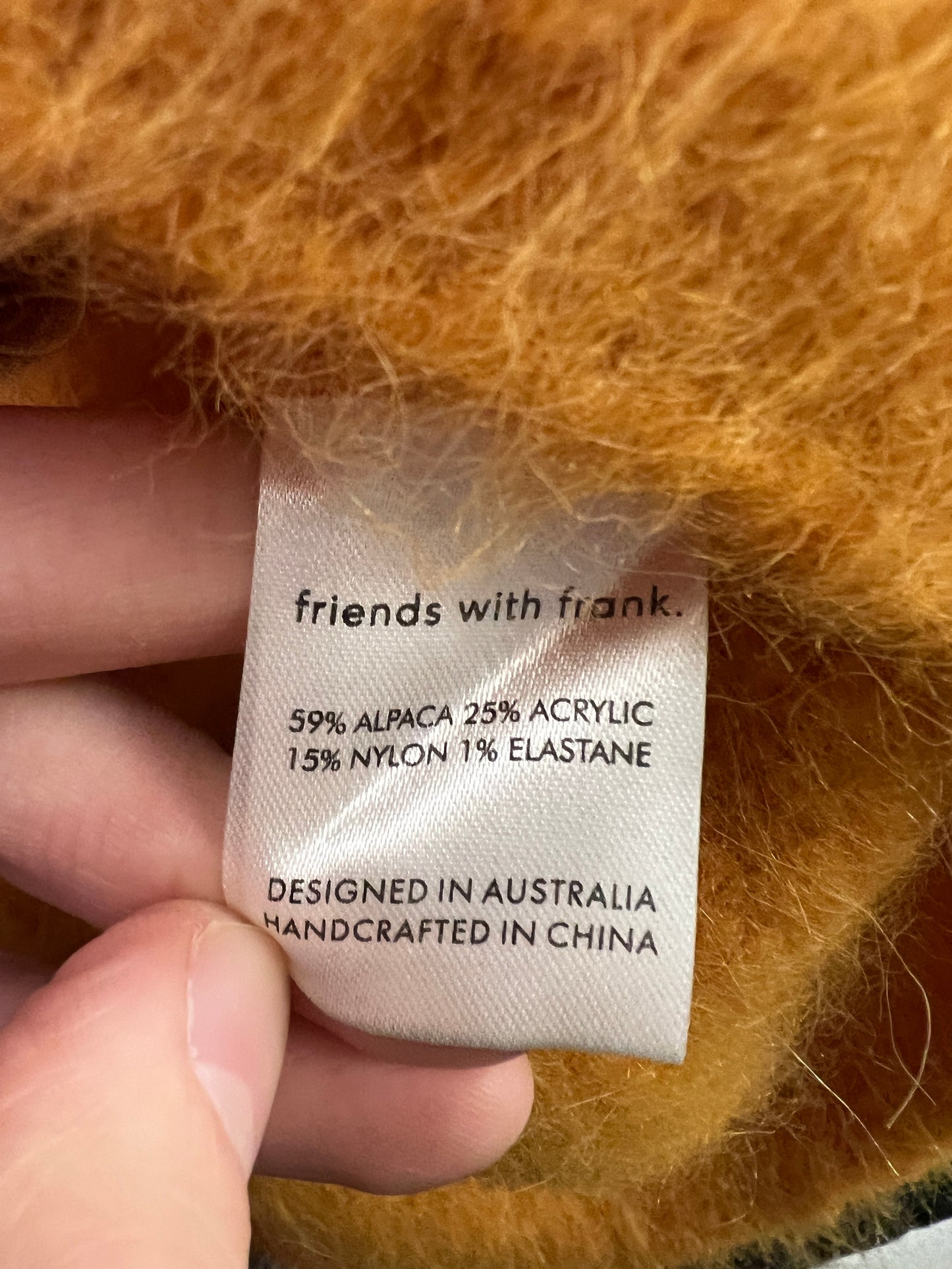 Size L | Friends with Frank Mohair Blend V-Neck Jumper