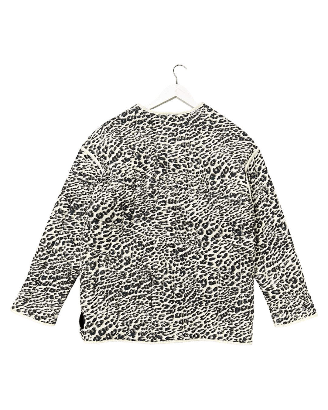 Size M | Ceres Leopard Print Quilted Jacket