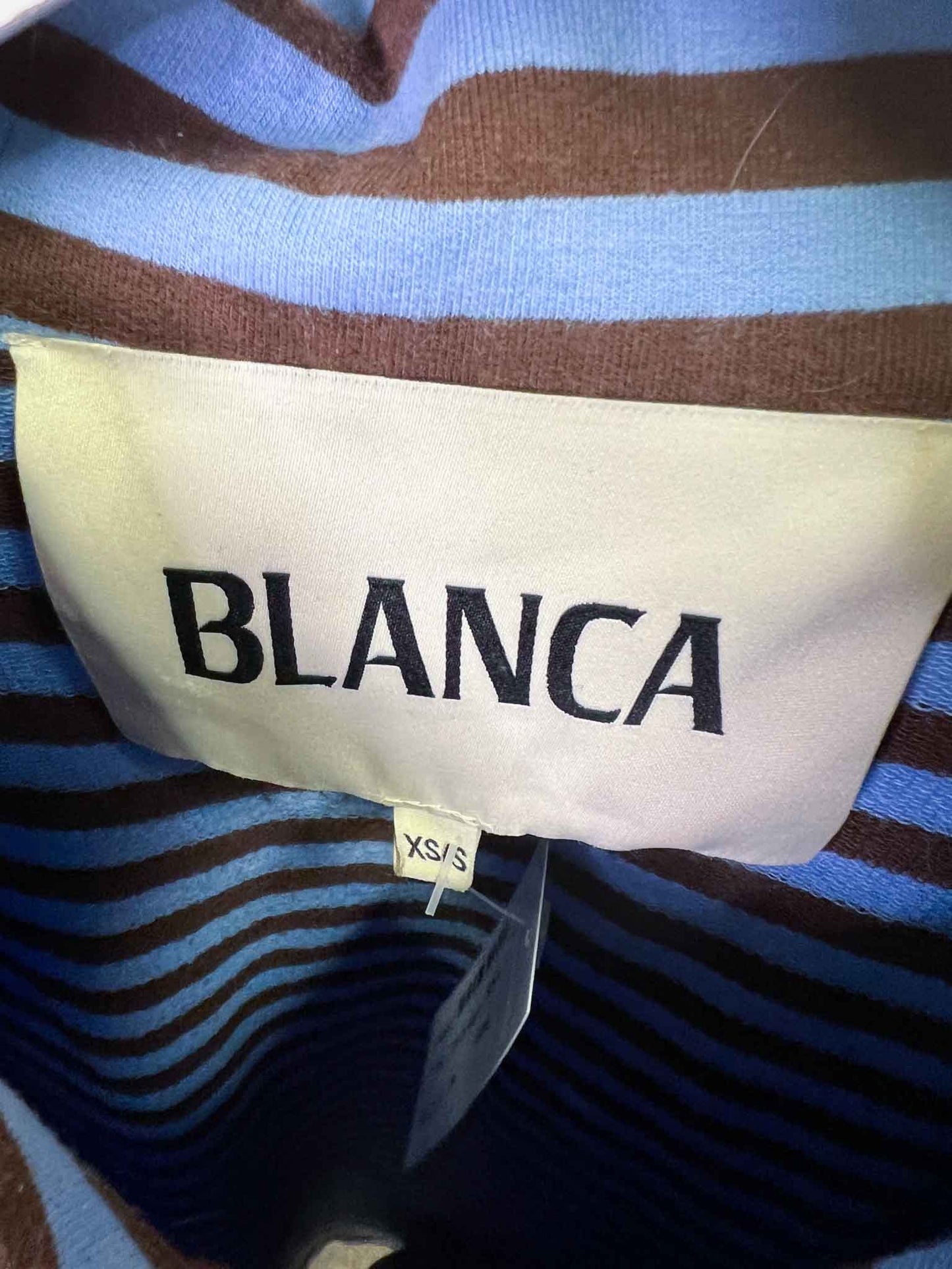 Size XS/S | Blanca Striped Zip-up Top