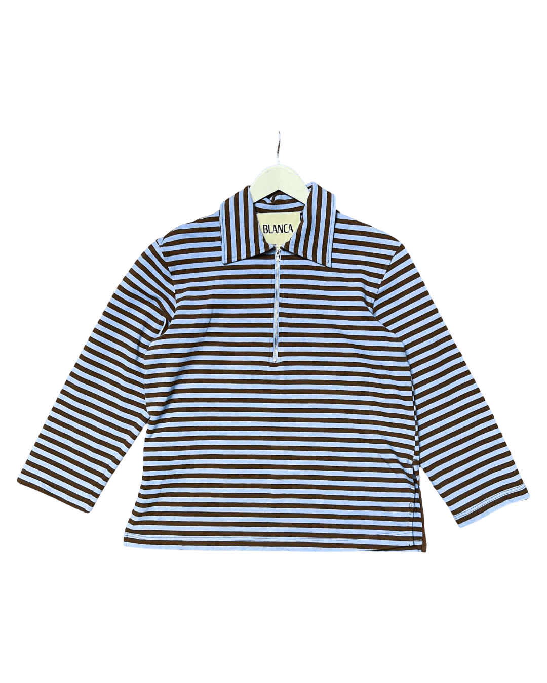 Size XS/S | Blanca Striped Zip-up Top