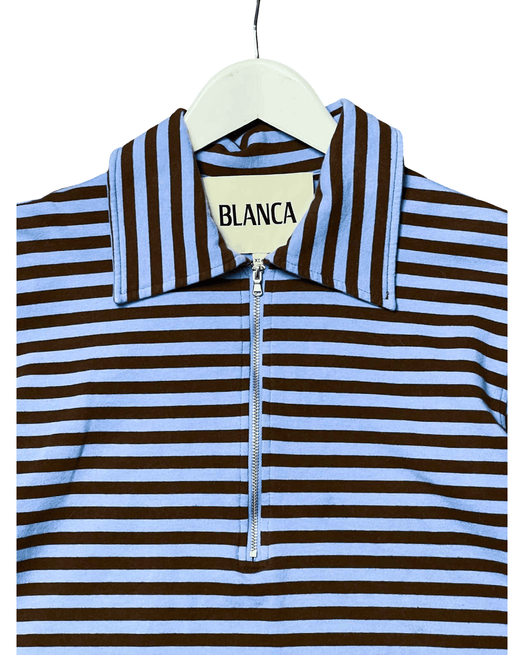 Size XS/S | Blanca Striped Zip-up Top