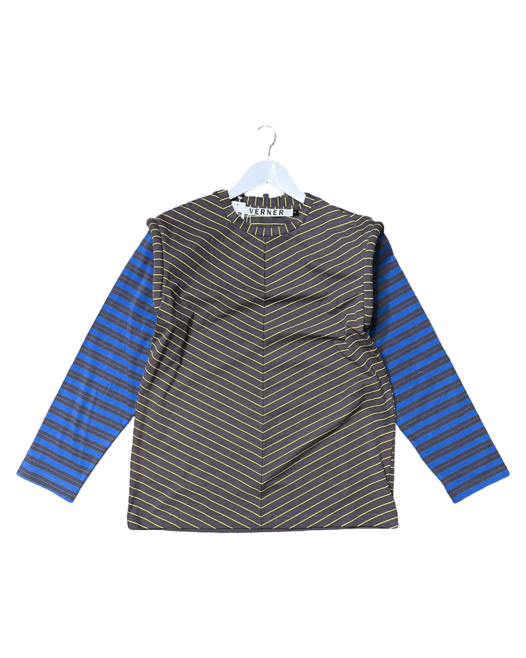 Size L | Verner Contrast Puff L/S Top With Tags