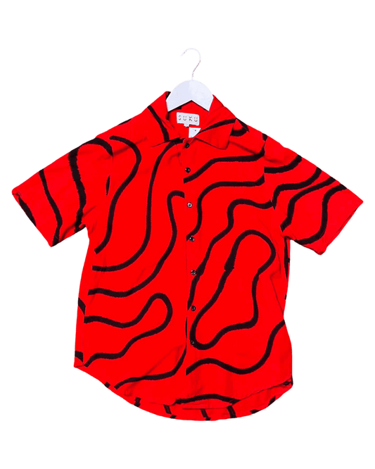 Size 1 (S) | SUKU Red Rayon Shirt