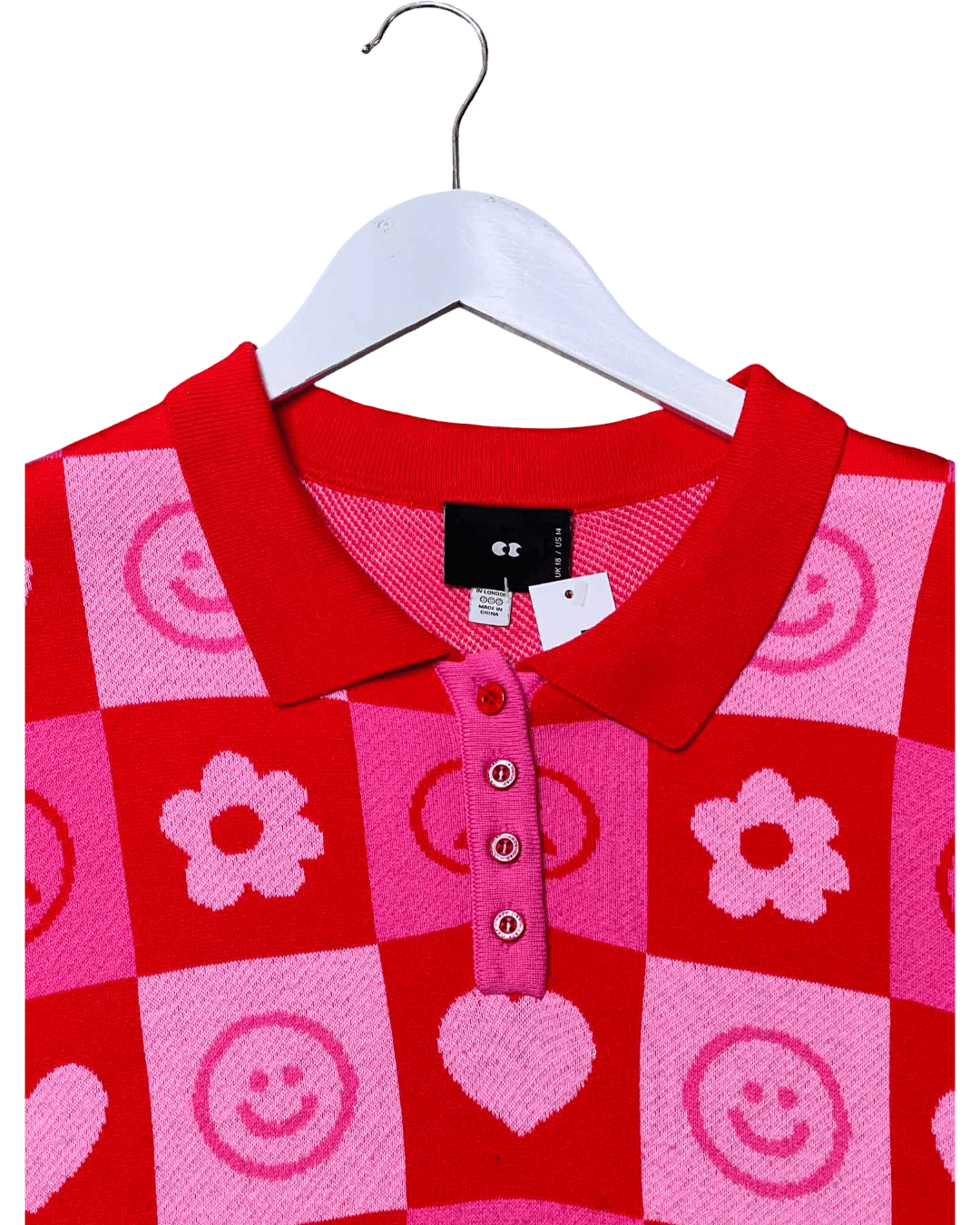 Size 18 | Lazy Oaf Knit Polo Shirt