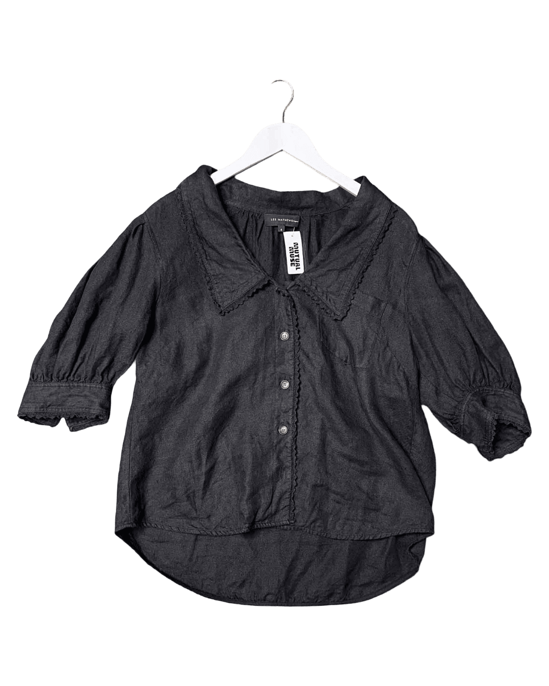 Size 4 (XL) | Lee Mathews Linen Frilly Shirt