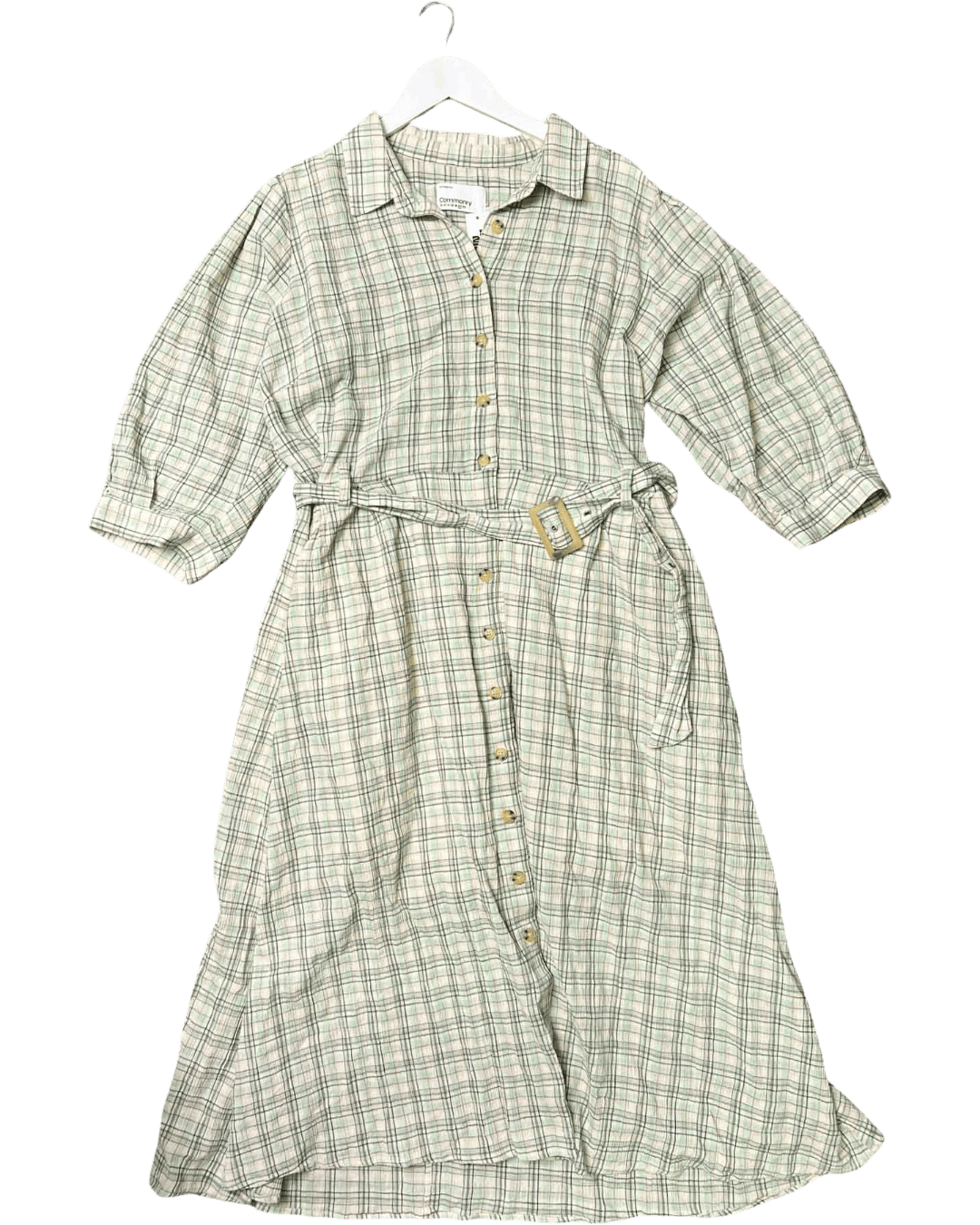 Size 20 (4XL) | Commonry Check Maxi Dress