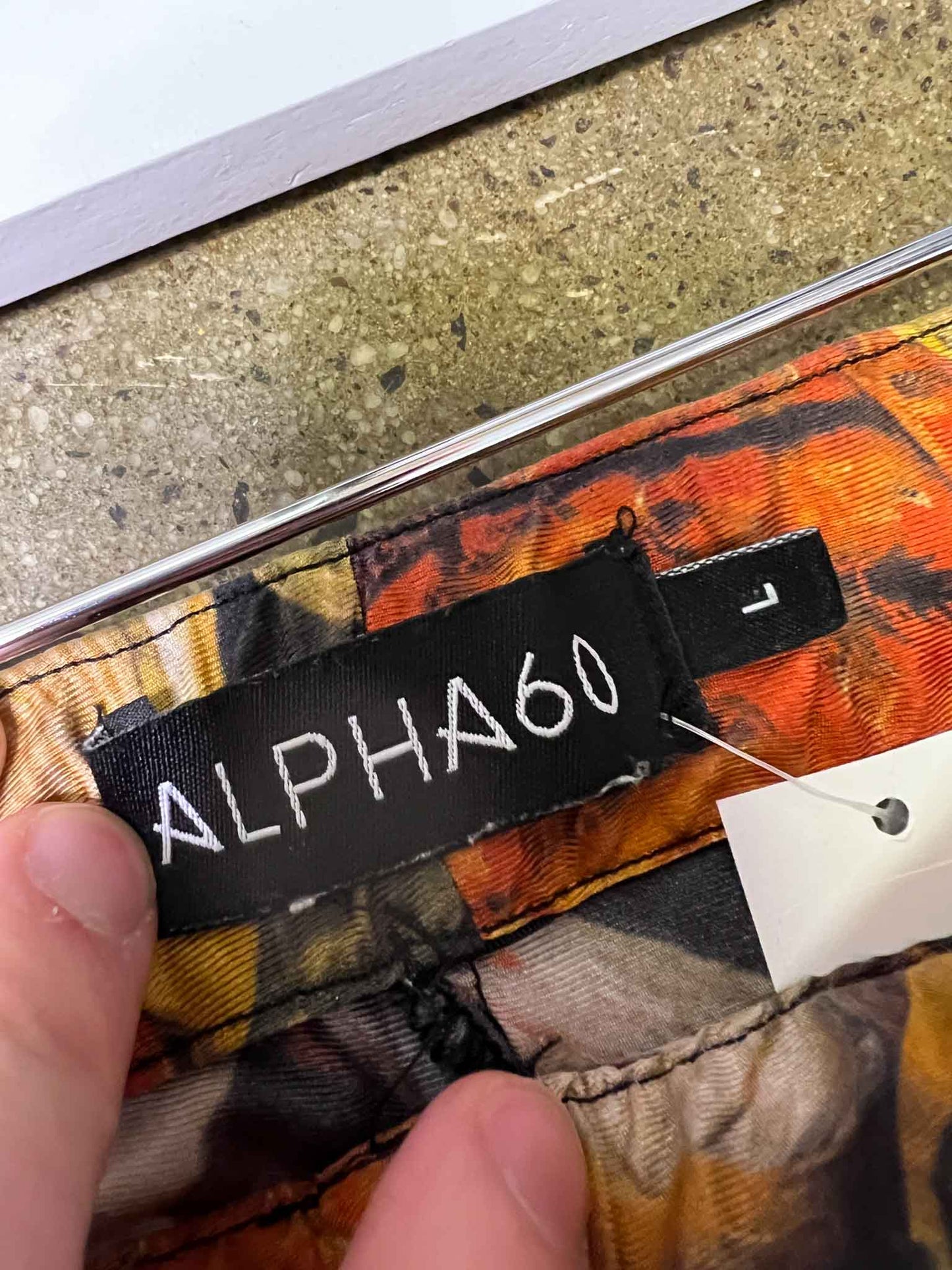 Size L | Alpha60 Graphic Silk Pants
