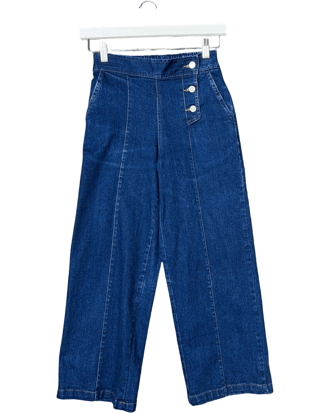 Size 00 (XXS) | Olga de Polga Side Button Indigo Jeans
