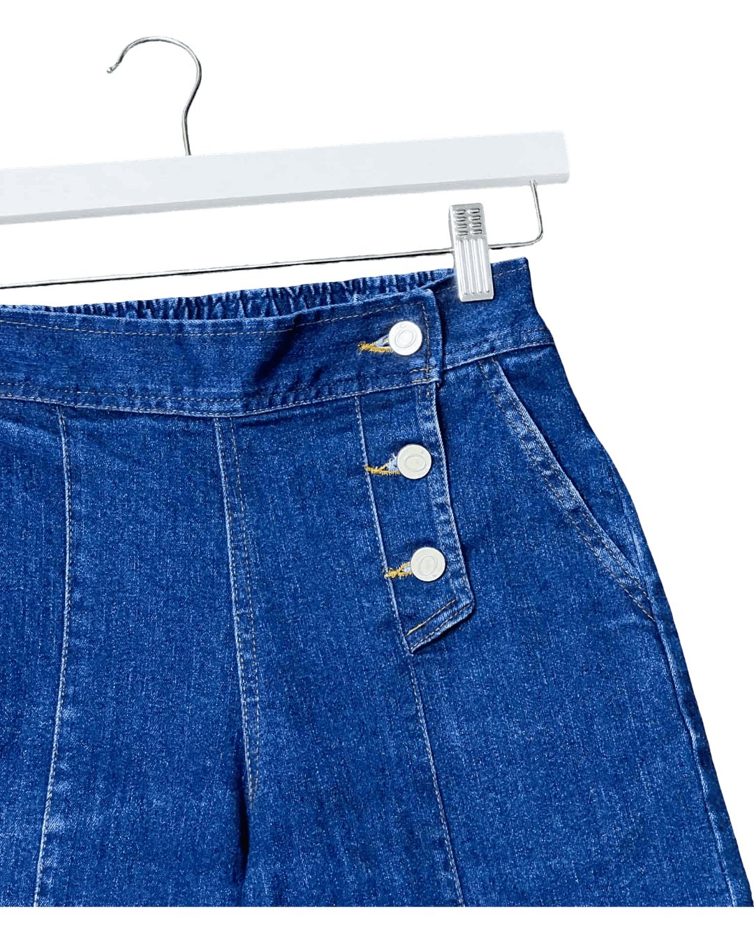Size 00 (XXS) | Olga de Polga Side Button Indigo Jeans