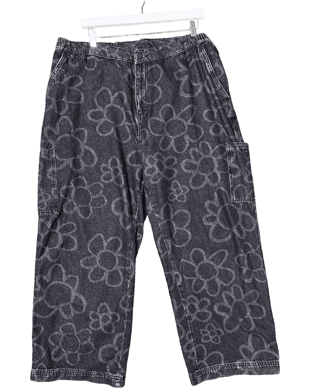 Jeans 36 | Lazy Oaf Floral Flower Scribble Jeans