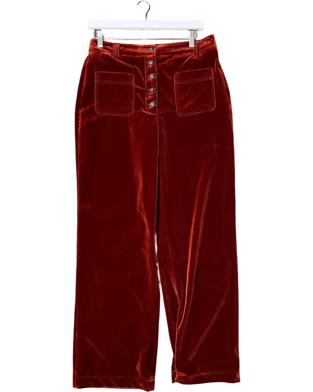 Size 42 (14) | Sézane Chuck Velour Pants With Tags