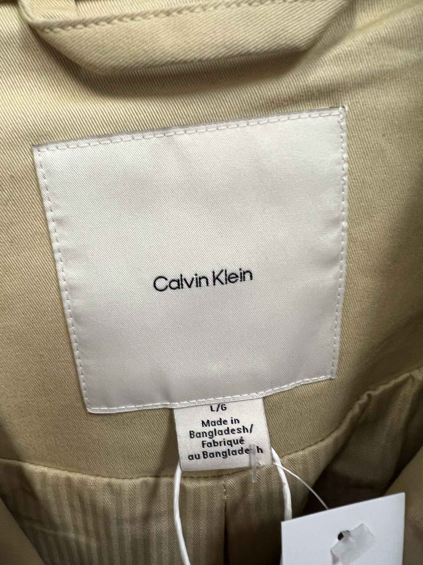 Size L | Calvin Klein Trench Coat With Tags