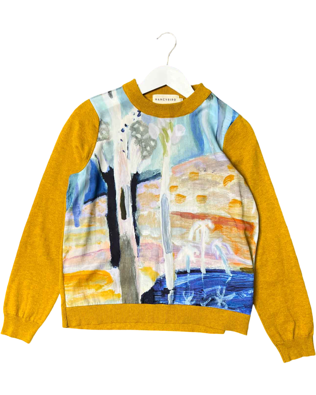 Size XS | Nancybird Painted Graphic Merino Jumper