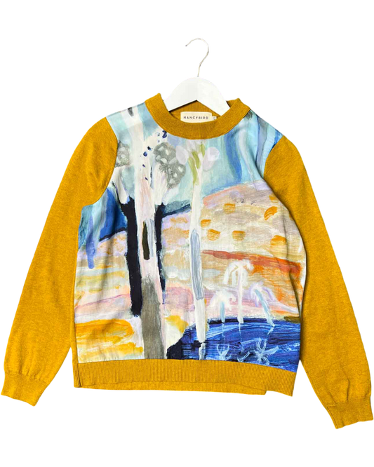Size XS | Nancybird Painted Graphic Merino Jumper