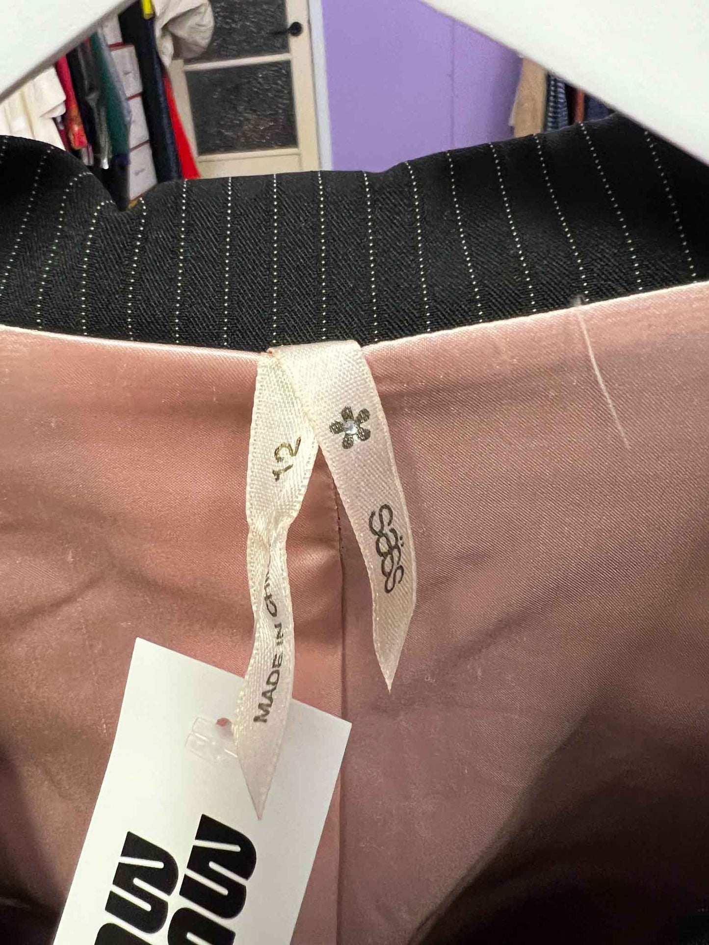 Size 12 | Säss Printed Pinstripe Blazer