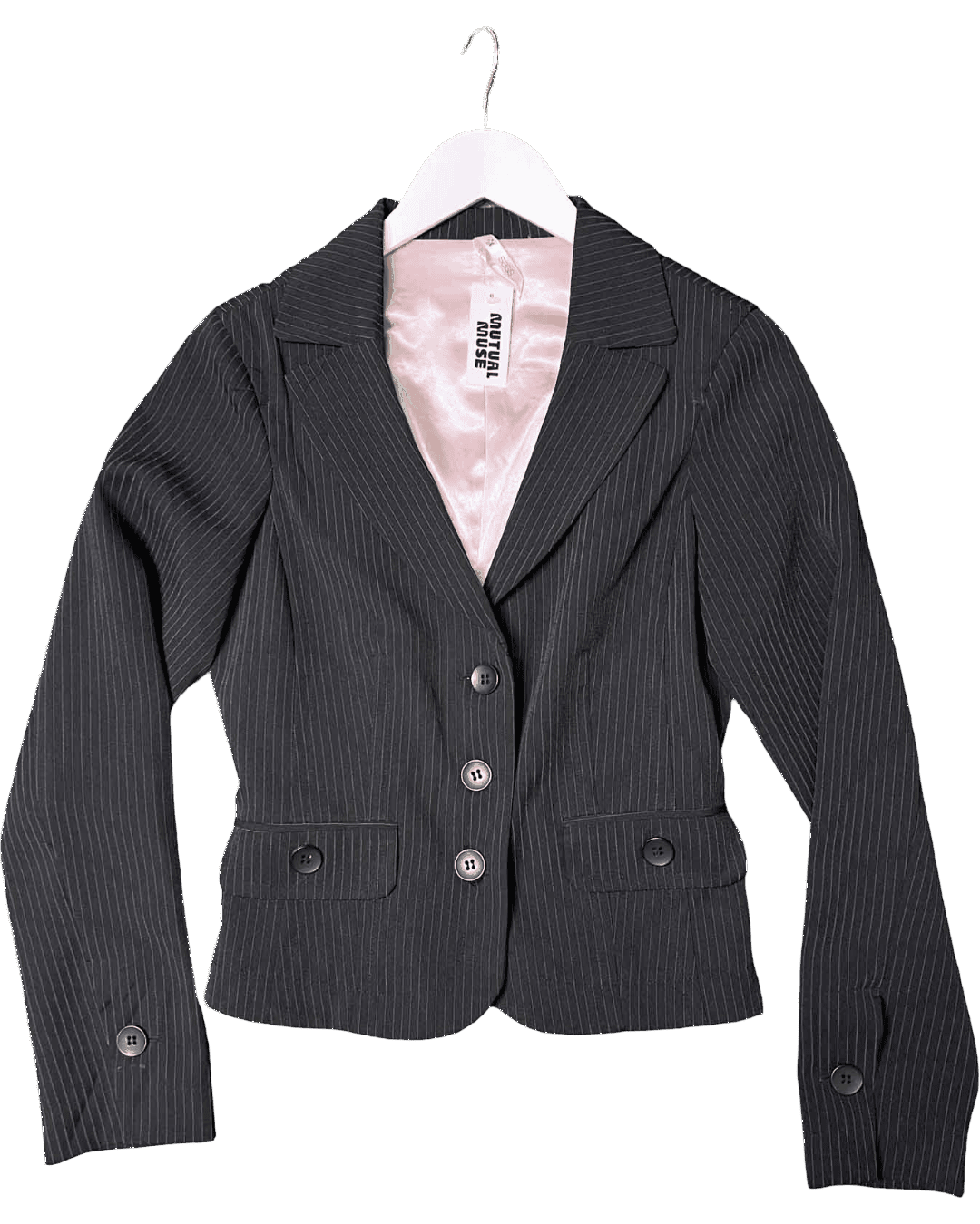 Size 12 | Säss Printed Pinstripe Blazer