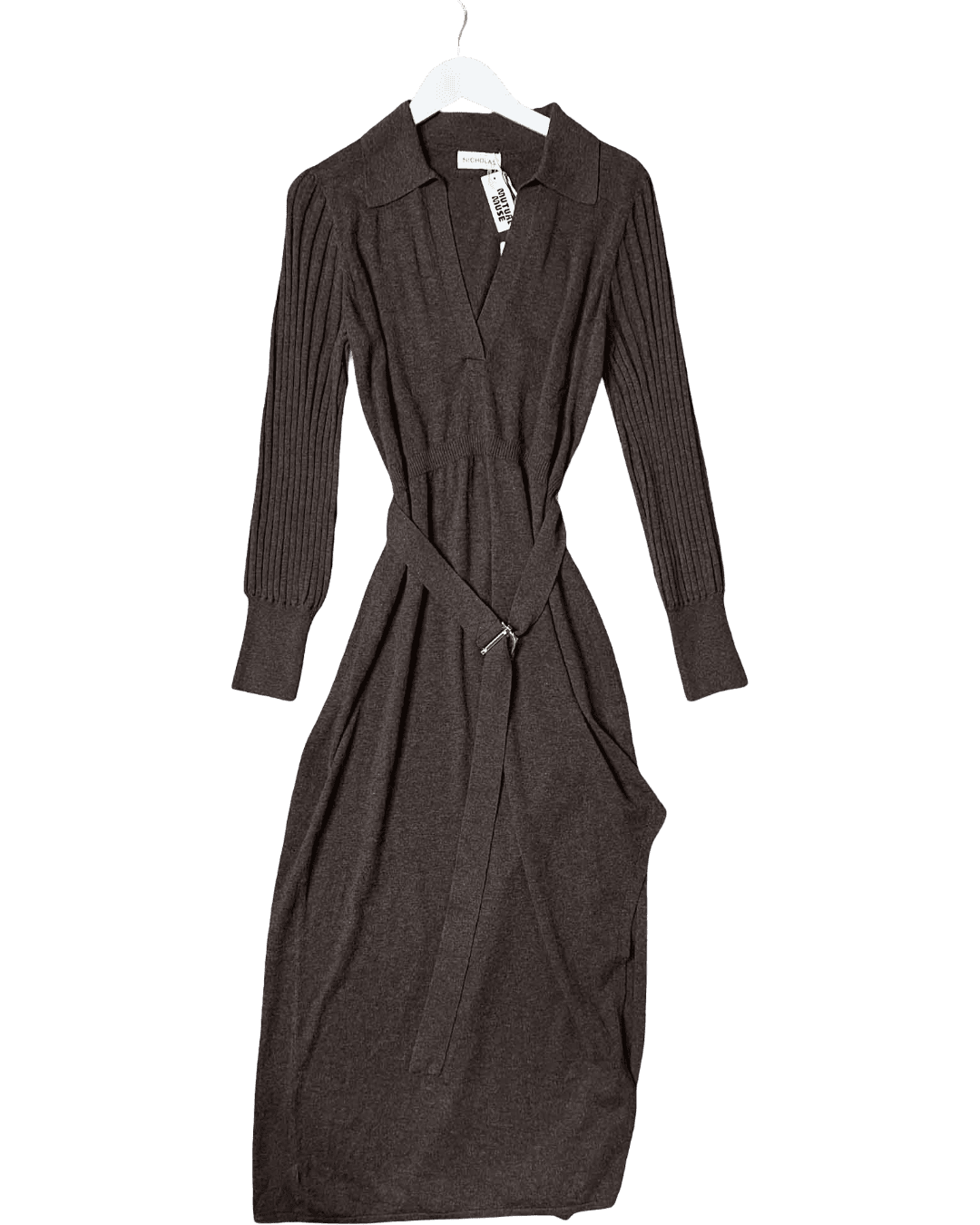 Size XL | Nicholas 'Arafa' 70s Collar Midi Dress With Tags