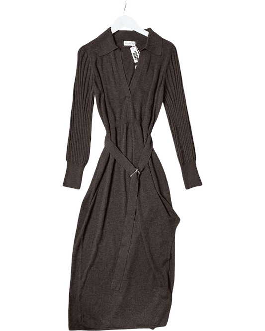 Size XL | Nicholas 'Arafa' 70s Collar Midi Dress With Tags