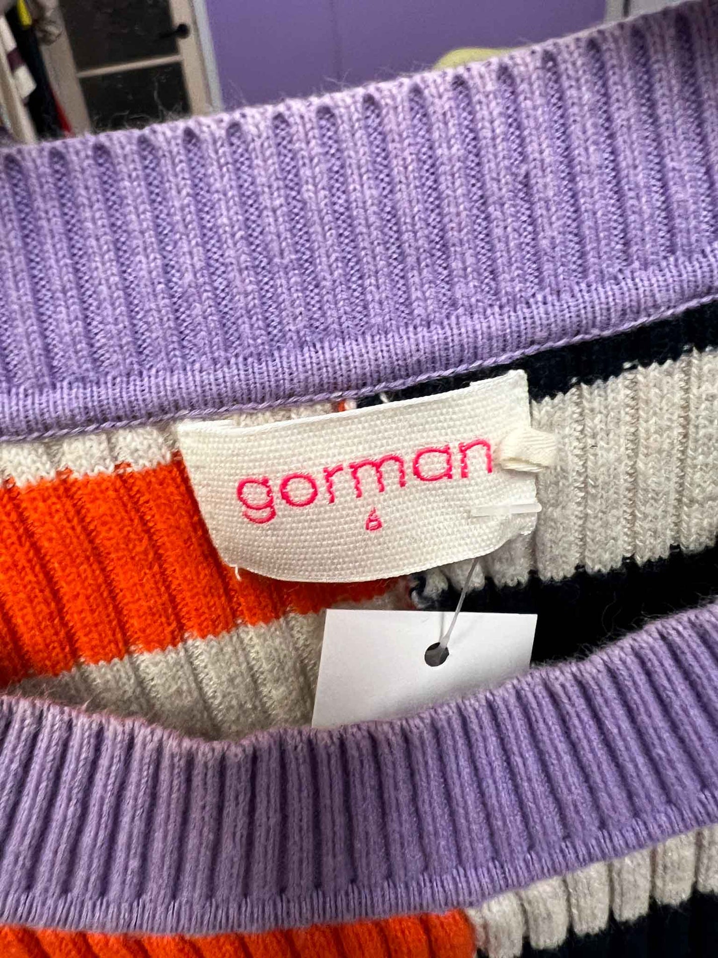Size 6 | Gorman Colourblock Ribbed Top