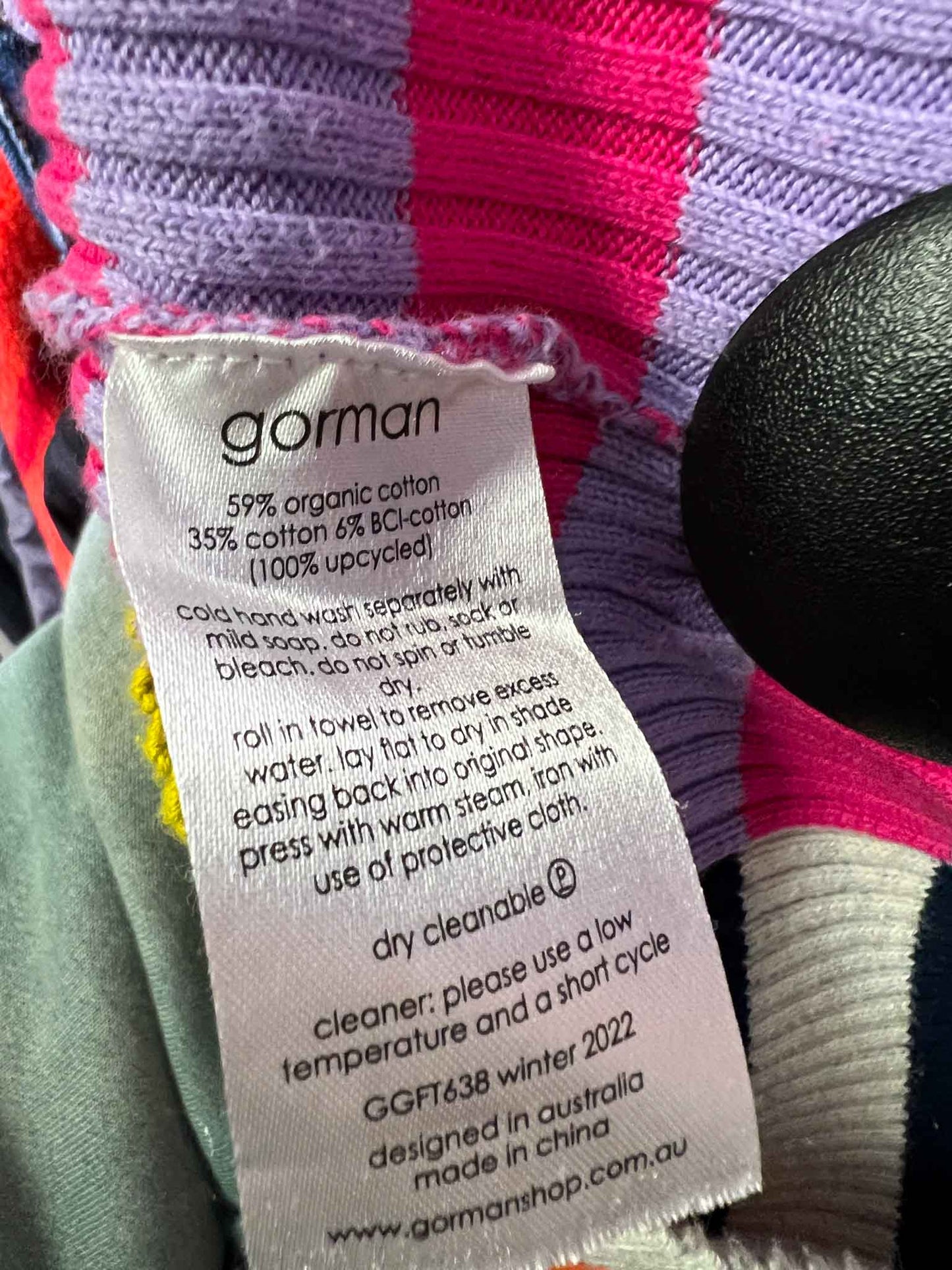 Size 6 | Gorman Colourblock Ribbed Top