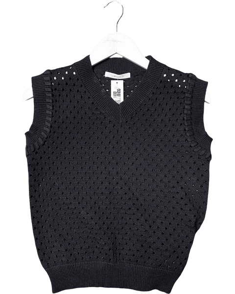 Size M | Leonard St. Perforated Knit Vest – Mutual Muse