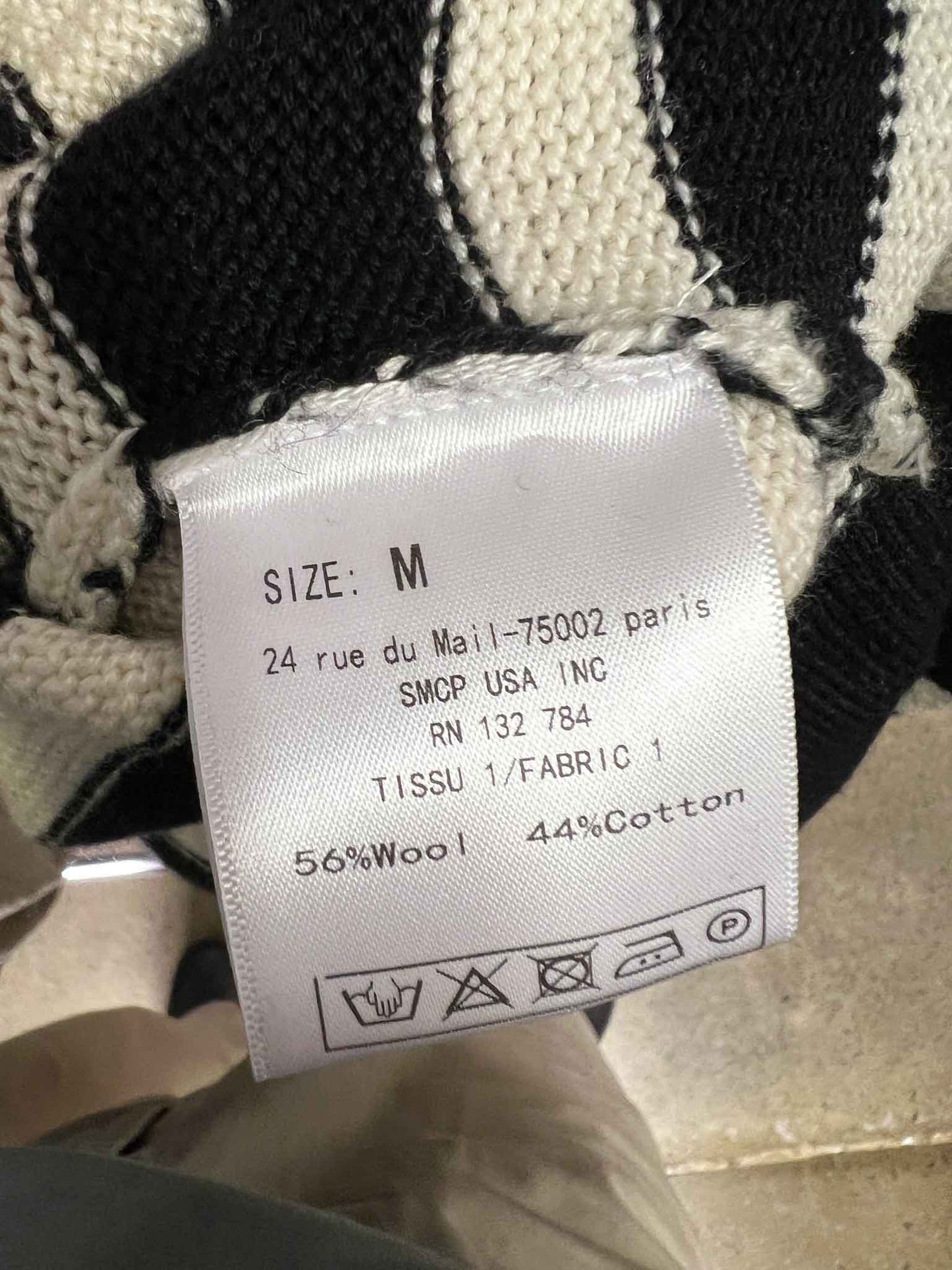 Size M | Momera Wool Striped Turtleneck Jumper